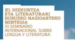XI Seminario Internacional sobre Lingua e Literatura 