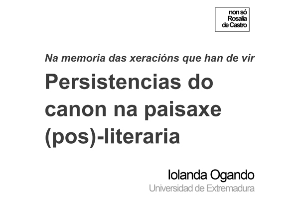 Conferencia de Iolanda Ogando