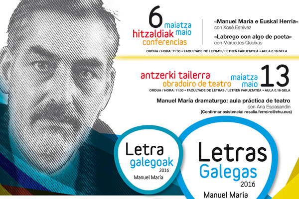 Obradoiro de teatro Letras Galegas 2016. Manuel María