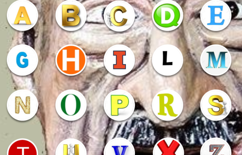 Imaxe Alfabeto e liña do tempo de Carvalho Calero