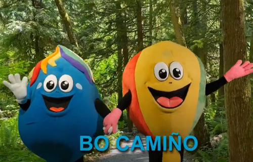 Cholo e Nela no Camiño de Santiago