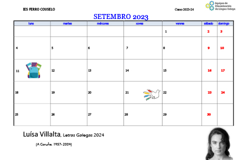 Calendario do alumnado