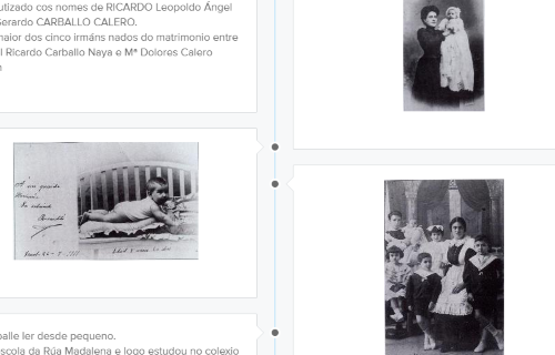 Imaxe Liña do tempo de Ricardo Carvalho Calero