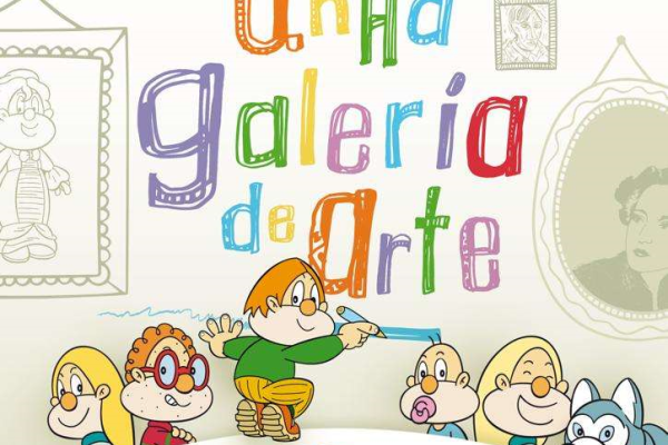 Os Bolechas visitan en familia unha galería de arte