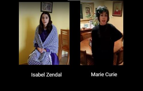 Isabel Zendal e Marie Curie