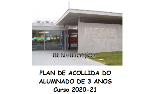 Plan de acollida do alumnado de tres anos