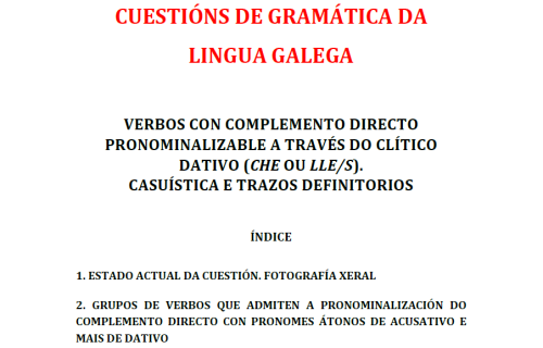 Imaxe Verbos con complemento directo pronominalizable a través do clítico dativo (che ou lle/s)