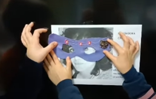 Ver o mundo con anteface violeta