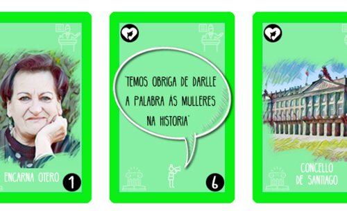 Baralla e xogo de memoria de Mulleres Imprescindibles