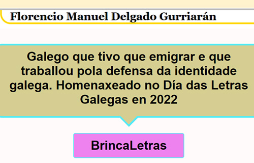 Imaxe Brincaletras de Florencio Manuel Delgado Gurriarán