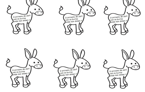 O 1º de abril van os burros onde non deben ir