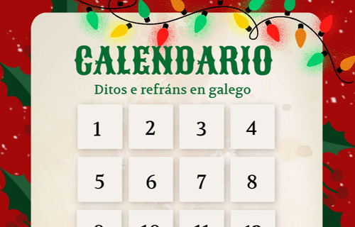 Calendario de advento de ditos e refráns