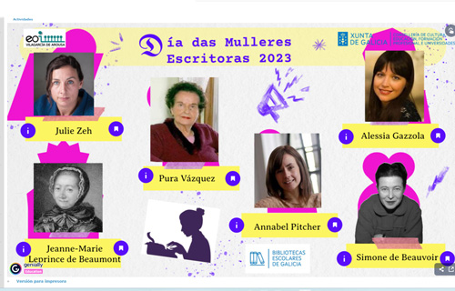 16 de outubro: Día das Mulleres Escritoras