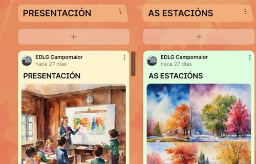 Entre flores e follas 