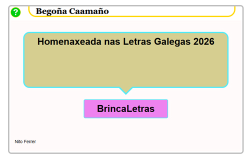 Brincaletras de Begoña Caamaño