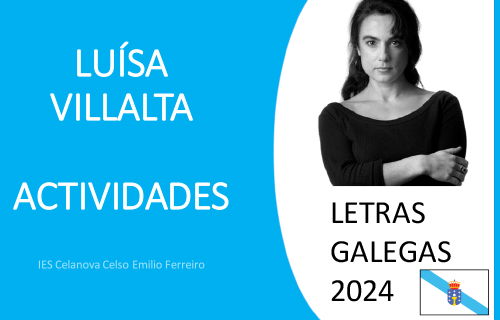 Imaxe Biografía e actividades con pictogramas sobre Luísa Villalta