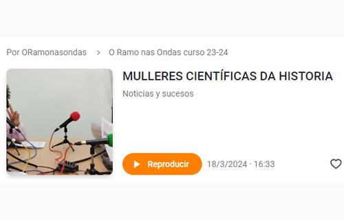 Mulleres científicas da nosa historia (programa de radio)