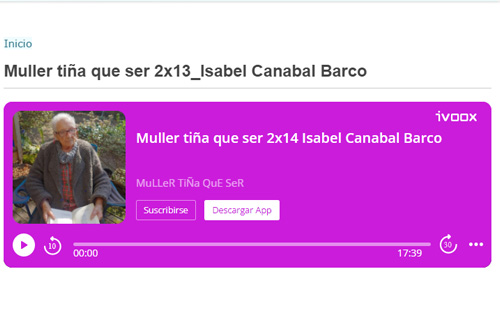 Muller tiña que ser (podcast)