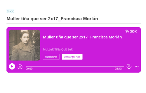 Muller tiña que ser (Francisca Morlán)