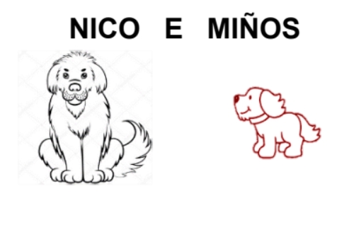 Imaxe Nico e Miños con pictogramas