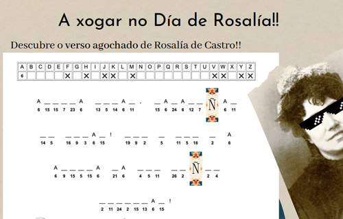 Pasatempos de Rosalía de Castro