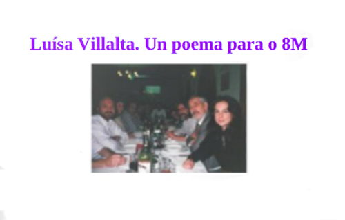 Imaxe Unidade didáctica Luísa Villalta. Un poema para o 8 M.