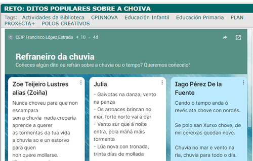 Refraneiro da choiva 