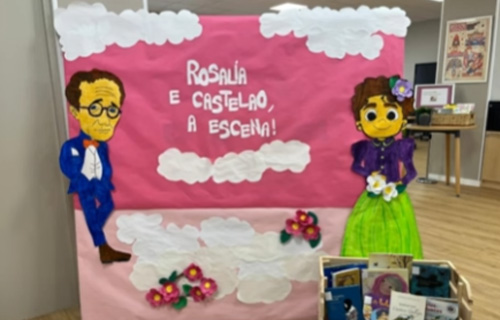 Rosalía e Castelao a escena
