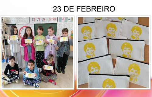 Rosalía no CEIP de Corvillón
