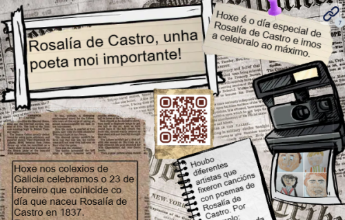 Póster dixital de Rosalía de Castro