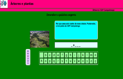 Xincanas botánico-culturais interactivas e lim sobre árbores