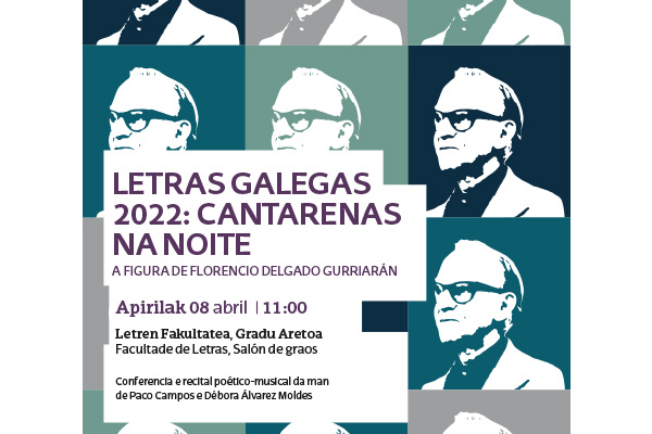 Imaxe Xornada do Día das Letras Galegas. Florencio Delgado Gurriarán