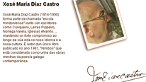 Xosé María Díaz Castro, versos guitiricenses