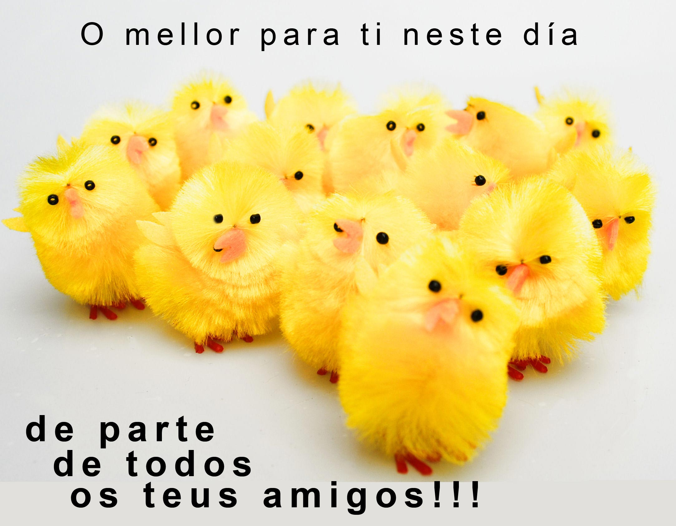 Felicitación de parte dos teus amigos