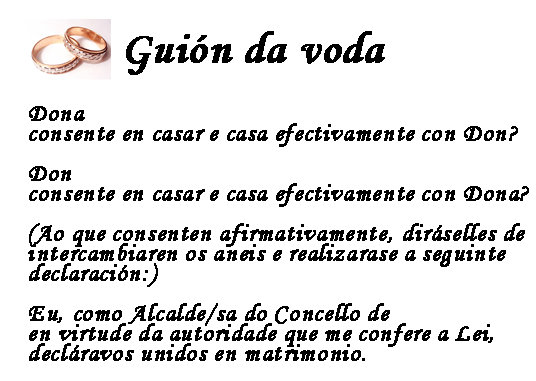 Guión de boda