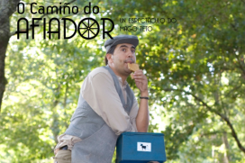 O camiño do afiador. Detalle do cartel