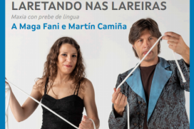 Laretando nas lareiras. Detalle do cartel