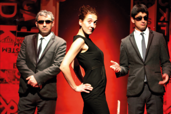 Pelos na lingua. Detalle do cartel