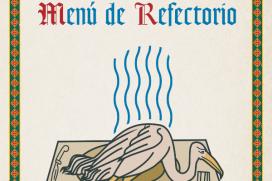 Menú de refectorio. Detalle do cartel