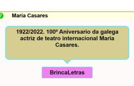 Brincaletras María Casares