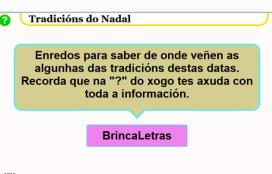 Brincaletras de tradicións do Nadal